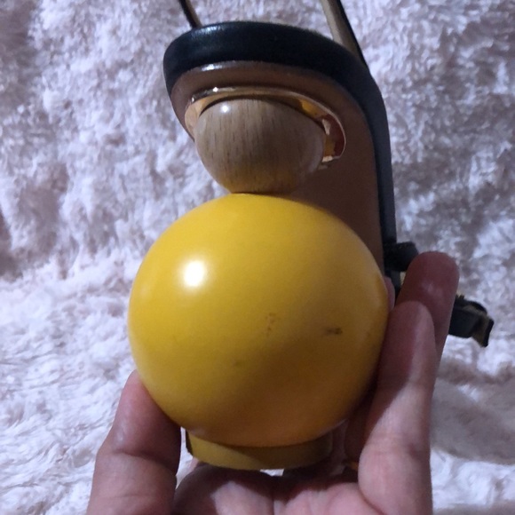 Designer inspired black heels with asymmetrical wood heel women’s size 8 - Picture 13 of 13